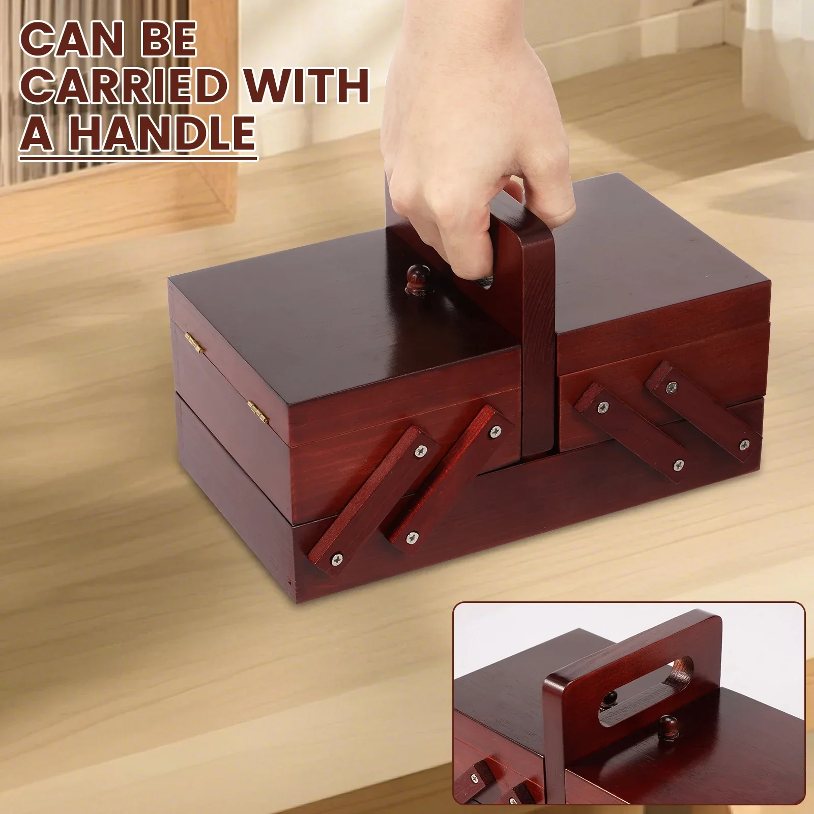 Expandable Sewing Thread Box W - Reel Handle 评论和价格